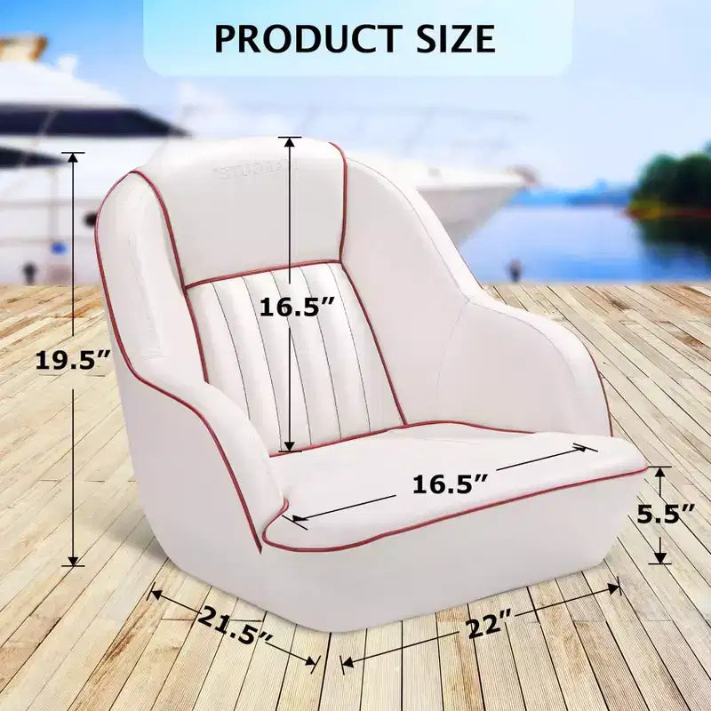 Pontoon Boat Seat, Captains Bucket Boat Seat, Back Folding Boat, Boat Cabin SeatingFishing Seats for Boats, Boat Bucket Seat