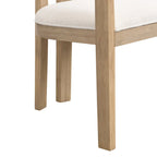 Conrad Sophisticated Modern Dining Chair With Armrest by Christopher Knight Home