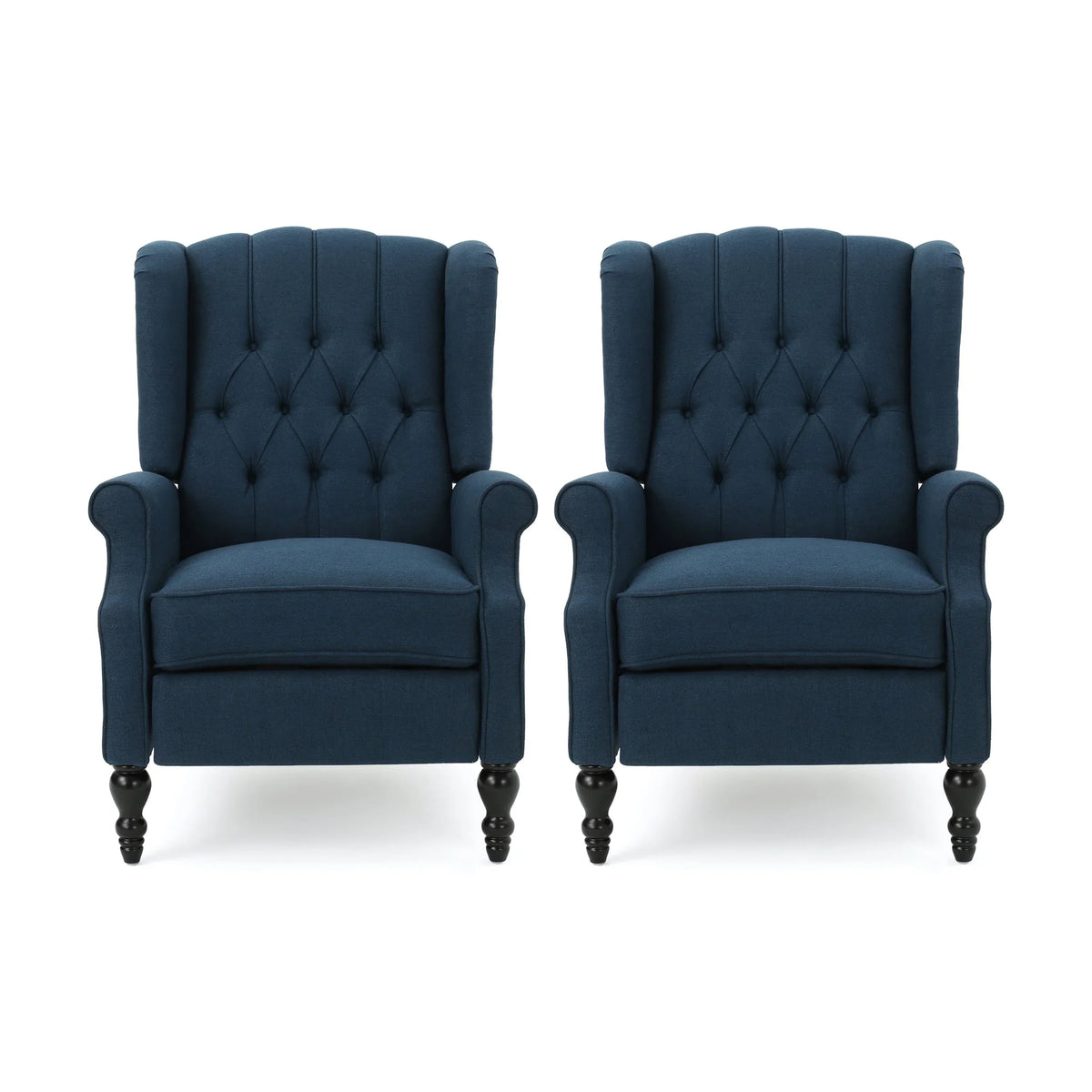 Fauteuils inclinables en tissu touffeté Walter (lot de 2) par Christopher Knight Home