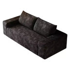 Canapé 2 places de 160 cm en velours côtelé avec assise profonde, canapé confortable, aucun assemblage requis, couleur camel