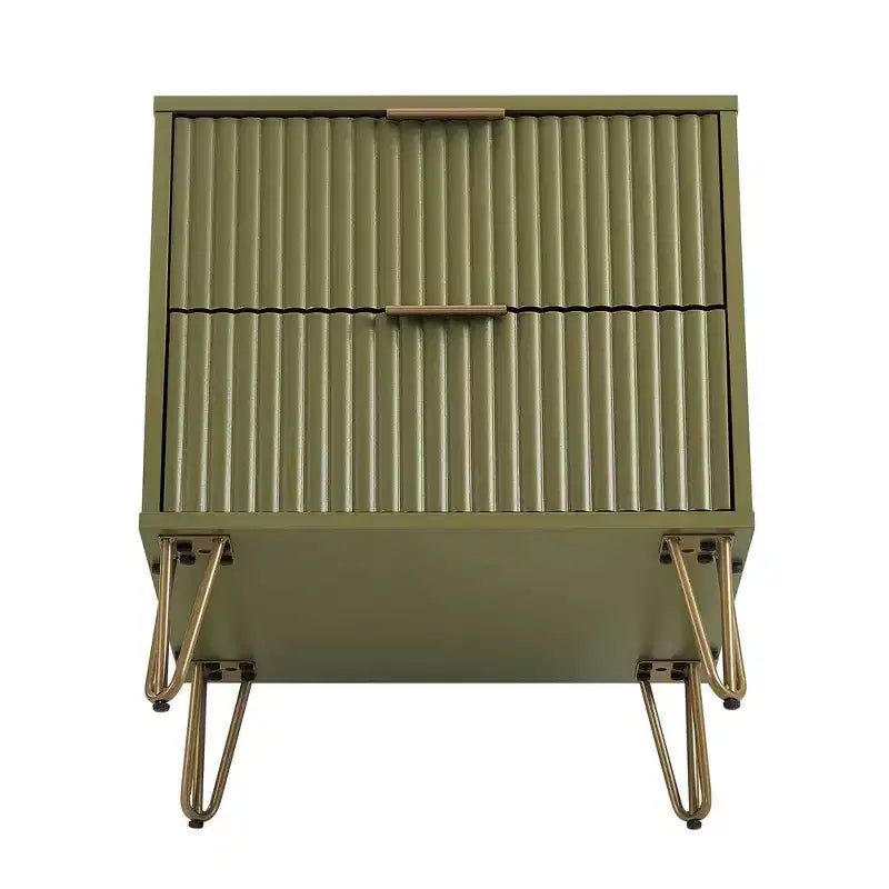 Dumbo 2 Drawer Nightstands Olive Green