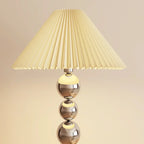 Decorative Modern Stacked Ball Floor Lamp with Fabric Shade