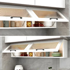 Kitchen White Wood Wall-Mounted Storage China Cabinets