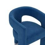 Chaise de salle à manger SEYNAR Modern Glam en velours, chaise d'appoint à dossier ouvert, lot de 6