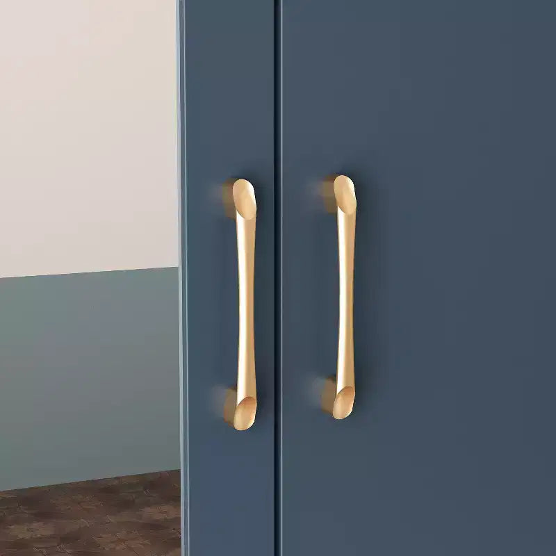 2-Door Armoire with Mirror, Hanging Rod and 2 Drawers