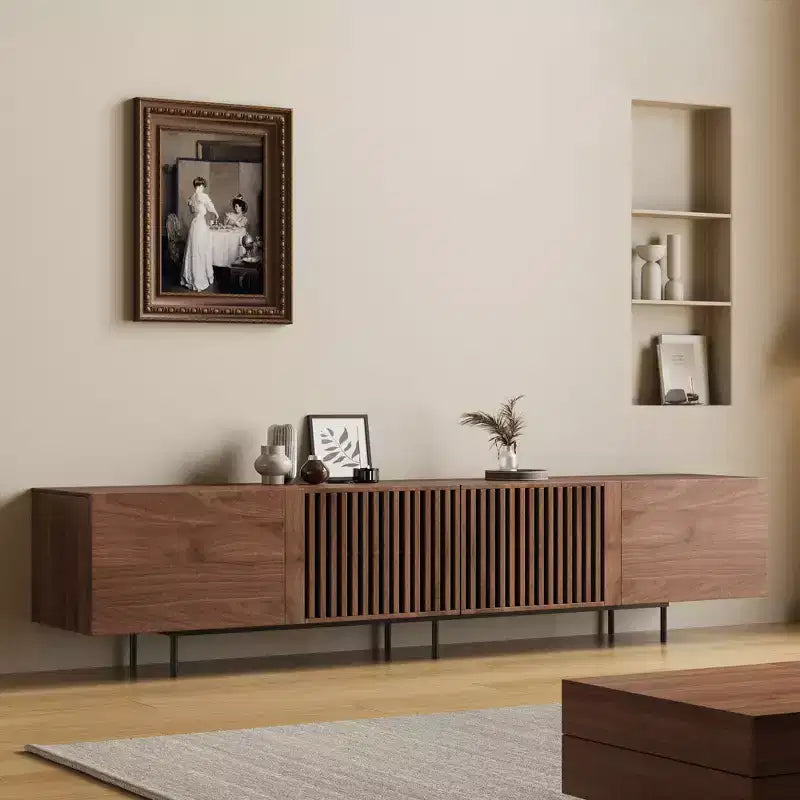 94.48 Inch Wooden TV Stand with Storage for TVs Up to 100 Inches Gaoyangjiaju