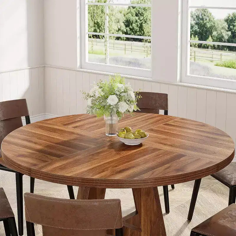 47 Inch Round Dining Table for 4 people