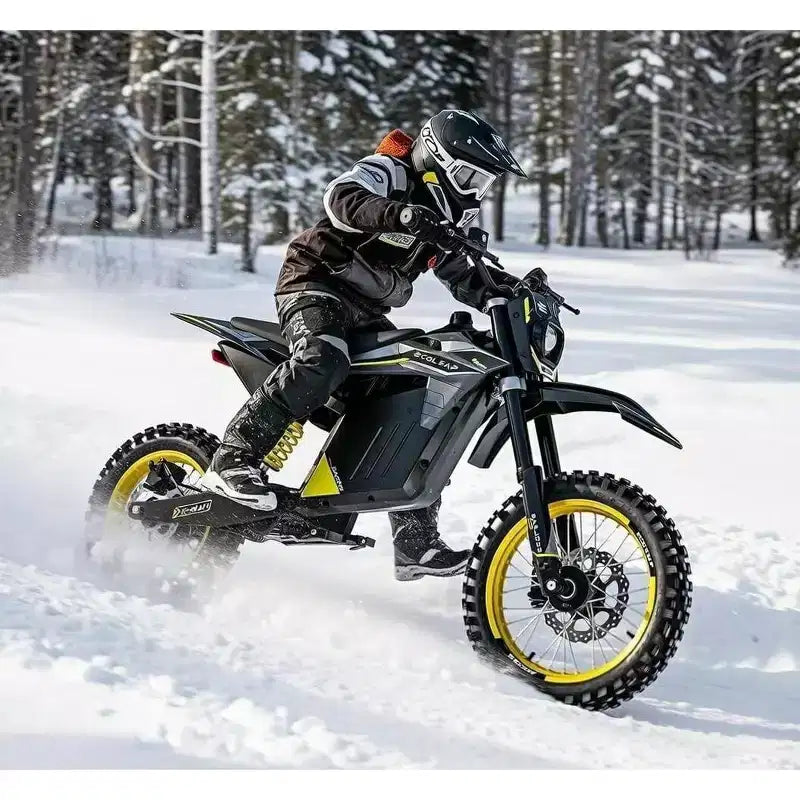 ECOLEAP 3500W Peak Electric Dirt Bike for Teens & Adults, 37MPH Off-Road E-Bike, 48V 21Ah Battery, Up to 55-Mile Range, 400LBS, 13+