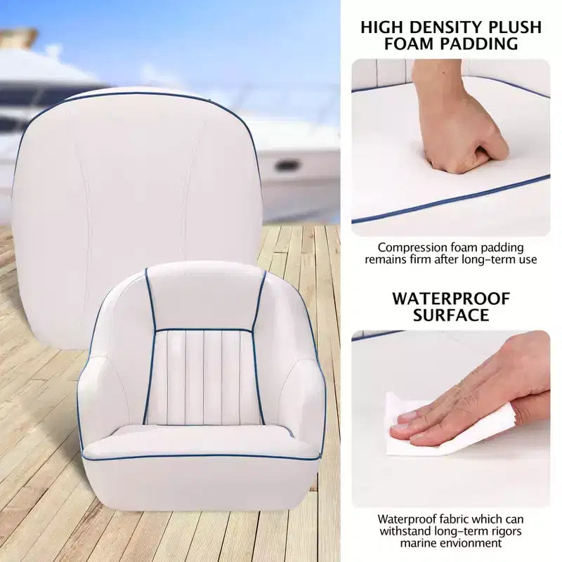 Pontoon Boat Seat, Captains Bucket Boat Seat, Back Folding Boat, Boat Cabin SeatingFishing Seats for Boats, Boat Bucket Seat