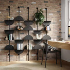 Umbra Set of 4 Solis Adjustable Shelves Black
