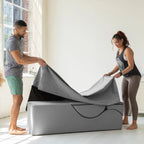Avana Kami Convertible Chaise / Yoga & Massage - 2-In-1 Ottoman with Concealed Fold Out Yoga Lounge Chair, Microvelvet - N/A