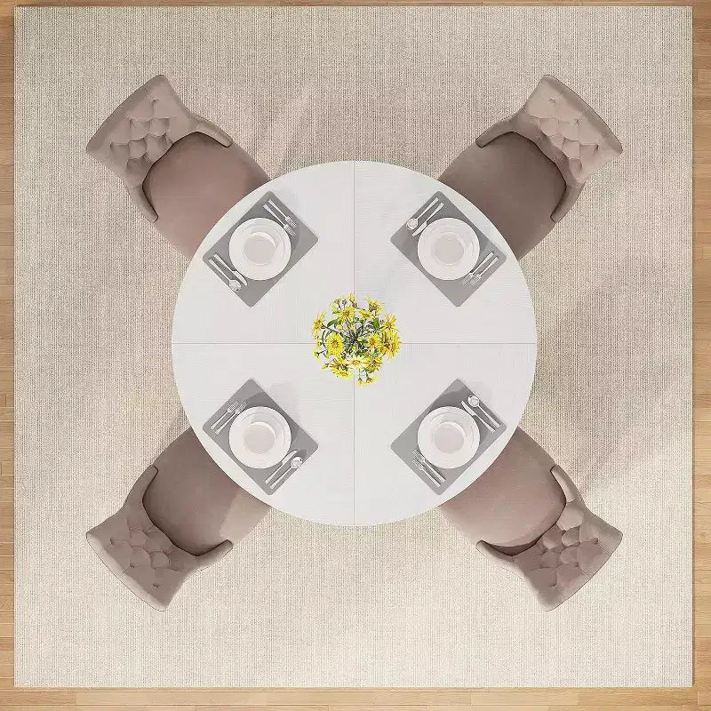 47 Inch Round Dining Table for 4 people
