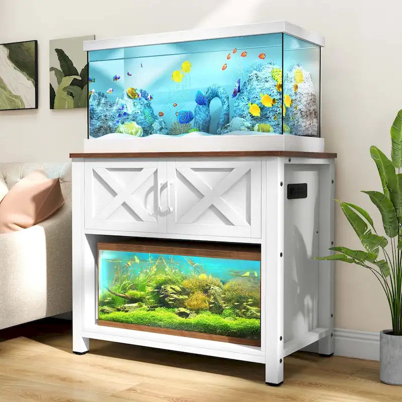 40-50 Gallon Aquarium Stand Cabinet Fish Tank Stand with Power Outlets