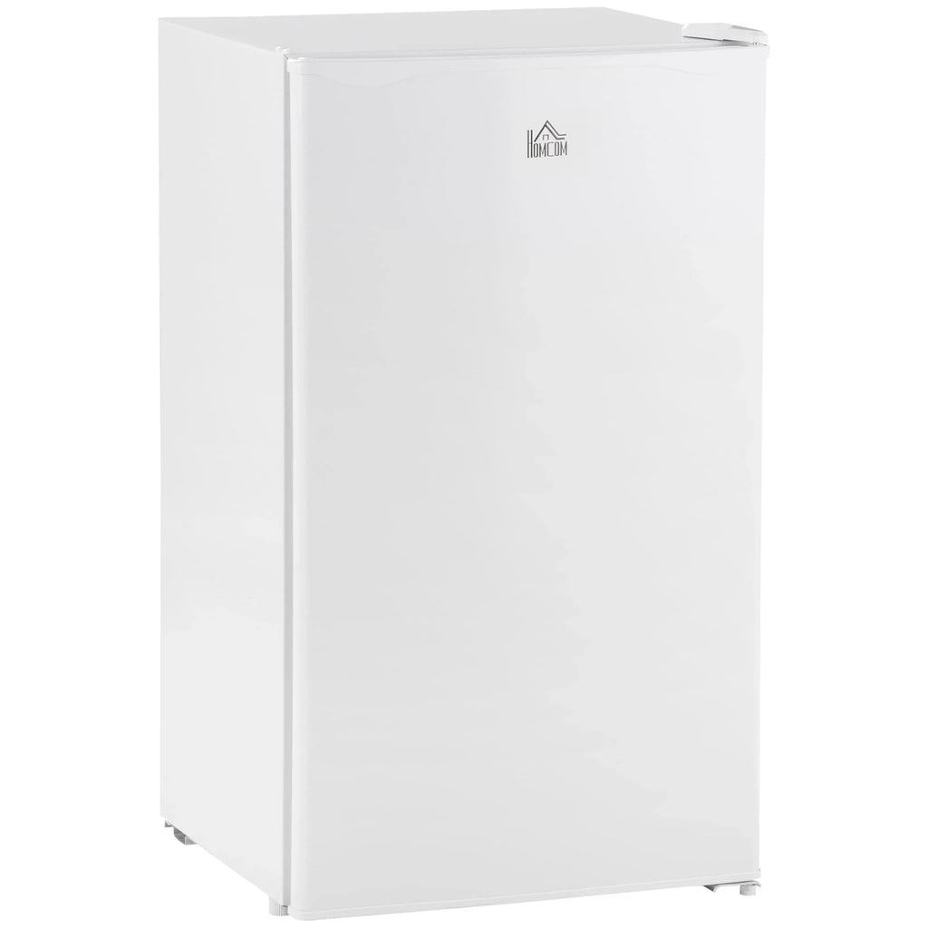 3.2 Cu.Ft Mini Fridge with Freezer, Single Door Compact Refrigerator with Adjustable Thermostat for Bedroom