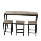 Pub Table Set with 3 Stools