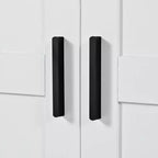 77H Freestanding Kitchen Pantry, Farmhouse Storage Cabinet with Adjustable Shelves, Door Shelves, Drawers & Wine Racks - ModernLuxe