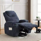 Power Lift Recliner Chair with Massage & Heat, 2 Cup Holders & Stand Assist