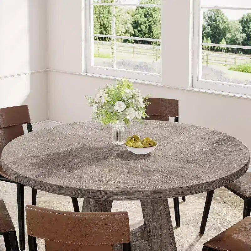 47 Inch Round Dining Table for 4 people