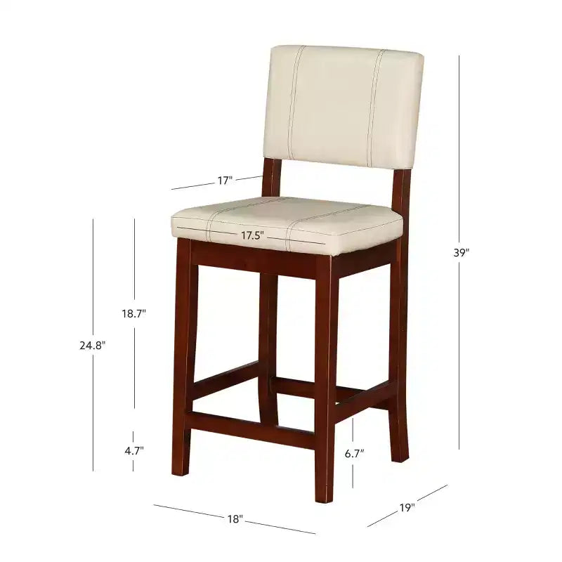 24 Milano Counter Height Barstool - Linon