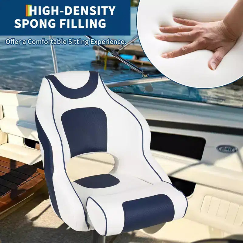 Pontoon Boat Seat, Captains Bucket Boat Seat, Back Folding Boat, Boat Cabin SeatingFishing Seats for Boats, Boat Bucket Seat