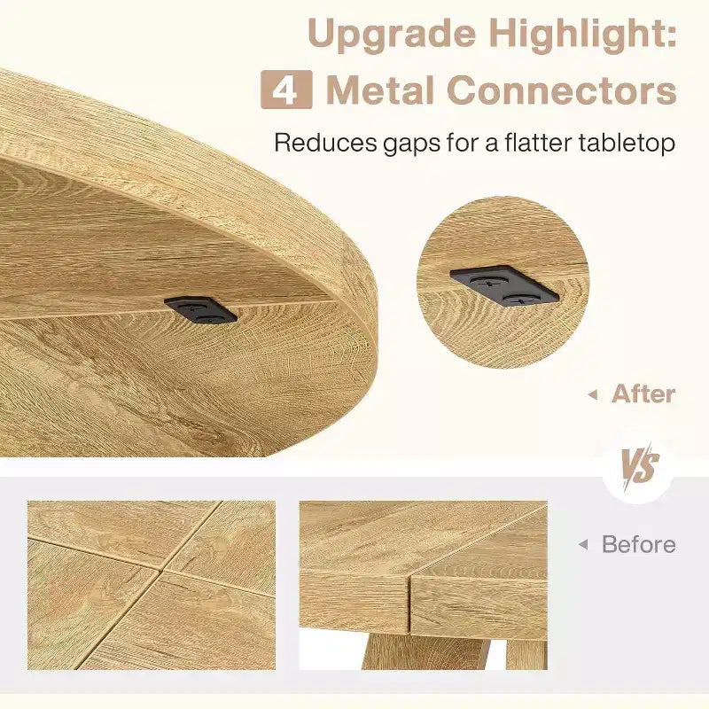 47 Inch Round Dining Table for 4 people