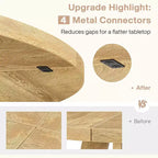 47 Inch Round Dining Table for 4 people