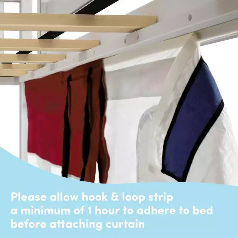 Low Twin over Twin Bunk With Stairs, Easy Slide & Firetruck Curtain