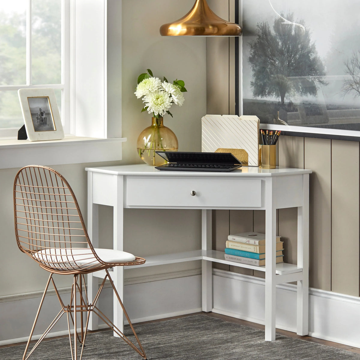 Porch & Den Lincoln Corner Desk