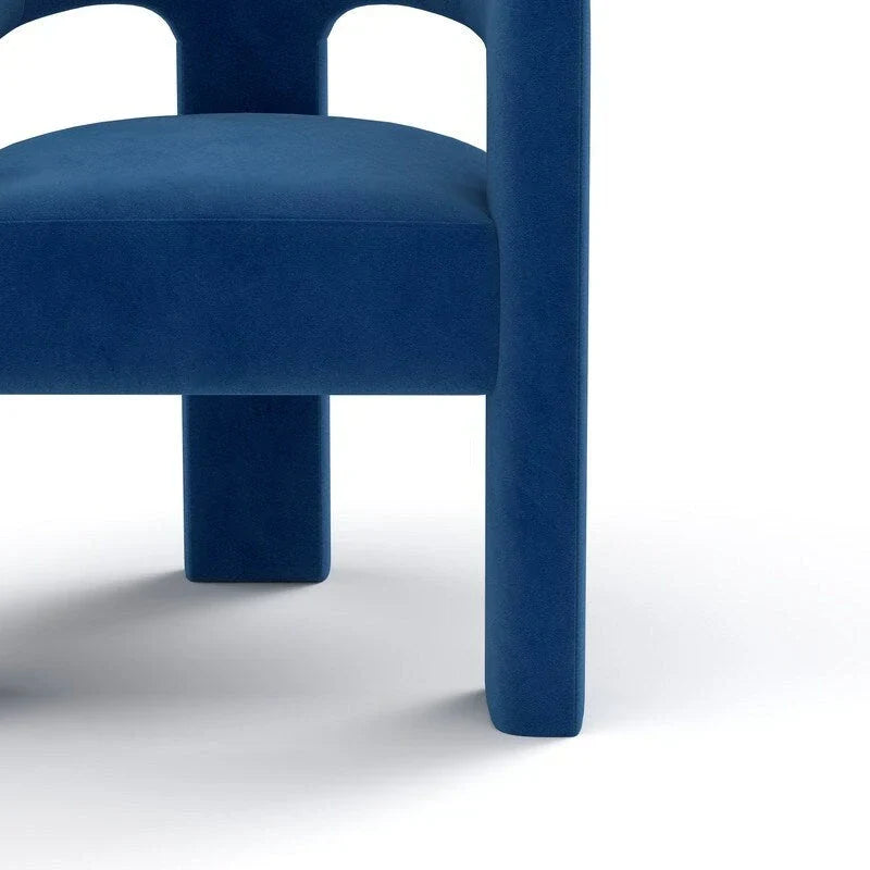 Chaise de salle à manger SEYNAR Modern Glam en velours, chaise d'appoint à dossier ouvert, lot de 6