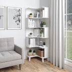 Corner Bookcase - Natural Oak