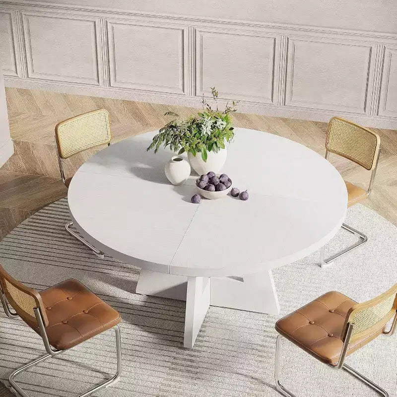 47 Inch Round Dining Table for 4 people