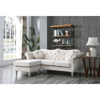 Hollywood Velvet Sofa with Reversible Chaise