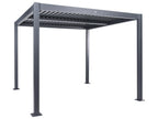 Gazebo Metallo 296 cm 296 cm Nero