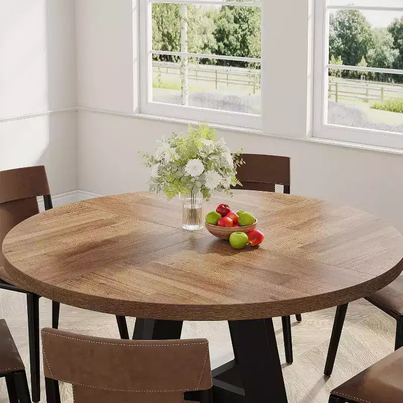 47 Inch Round Dining Table for 4 people