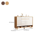 Modern Manufactured White Wood Shoe Cabinet