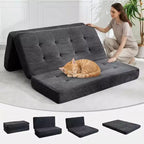 39x75 Tri-Fold Memory Foam Sofa Bed  6 Tufted Mattress