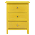 Daniel 3-drawer Transitional Wooden Nightstand
