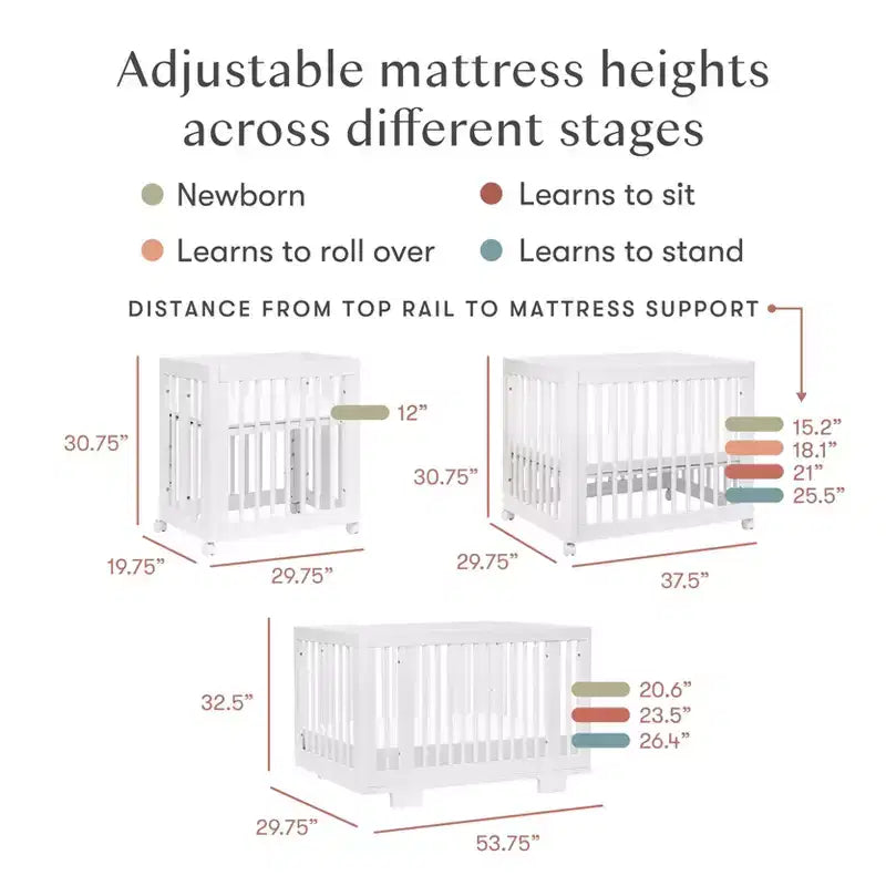 Babyletto Yuzu 8-in-1 Convertible Crib with All-Stages Conversion Kits