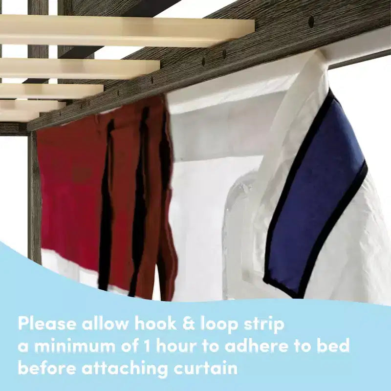 Low Twin over Twin Bunk With Stairs, Easy Slide & Firetruck Curtain