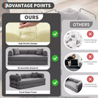 2 in 1 Convertible Sofa Bed, comfortable Folding Corduroy Sofa Bed with Deep Seat and Wide Armrests, Boneless Sofa, for Living Room, Apartments