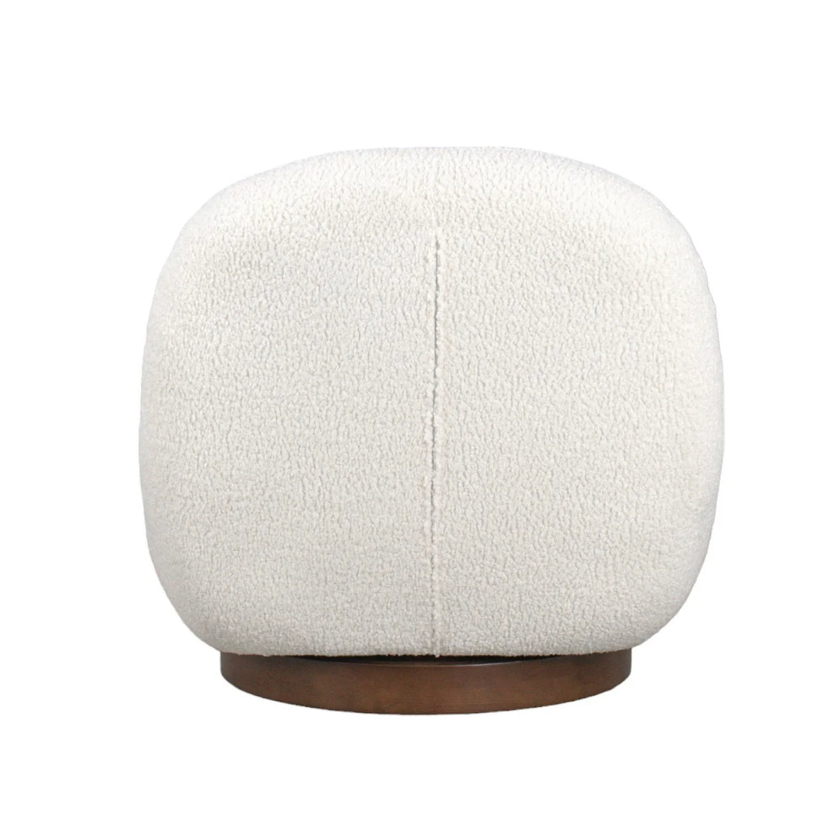 Minimalist Lounge Chair with Swivel, Round