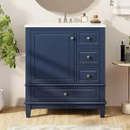 30 Bathroom Vanity Sink Combo, Bathroom storage Cabinet with Drawers and Shelf, Single Sink Bathroom Vanity