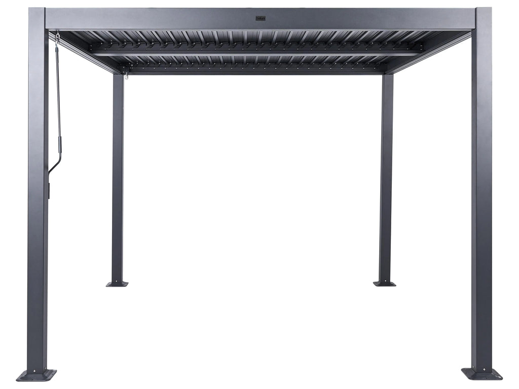 Gazebo Metallo 296 cm 296 cm Nero