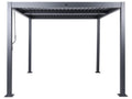 Gazebo Metallo 296 cm 296 cm Nero