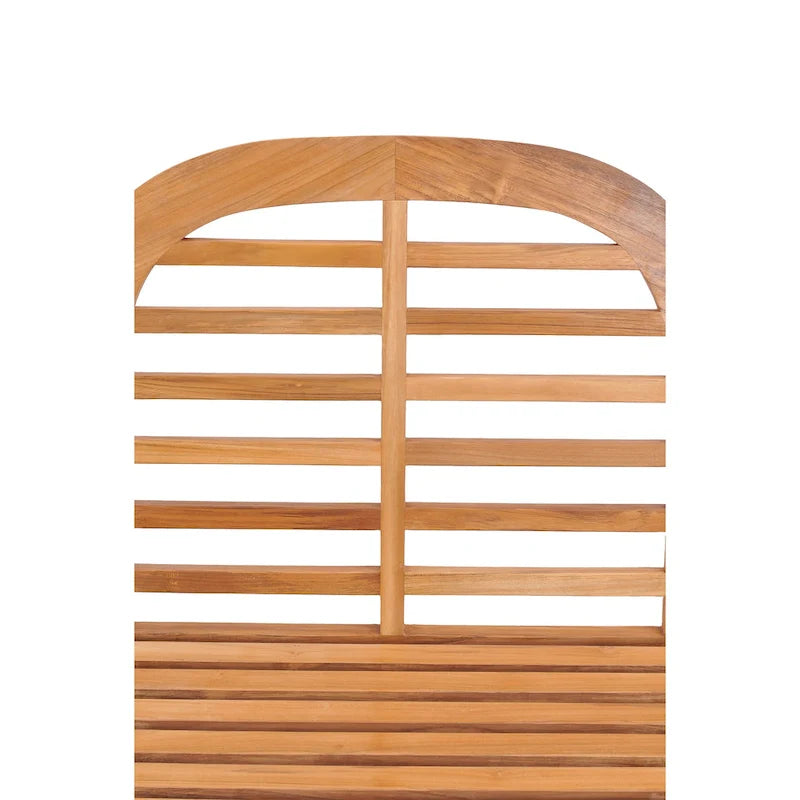 Chic Teak Lutyens Teak Wood Outdoor Garden & Patio Triple Bench