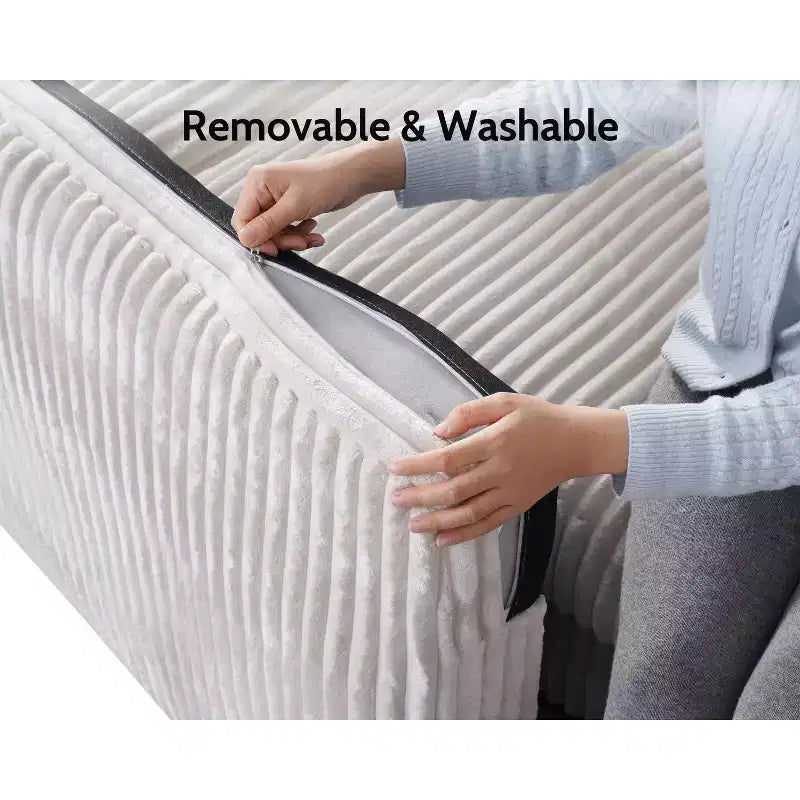 Dyonery Modular Corduroy Sectional Sofa with Washable Covers