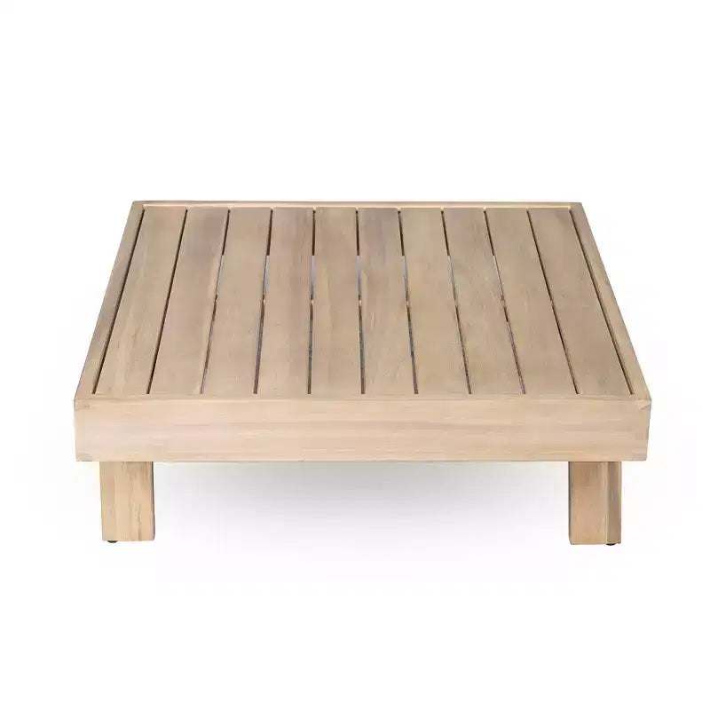 Christopher Knight Home Rock 5-Piece Patio Rustic Acacia Wood Slatted Seating Set with Cushions