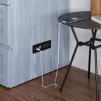 Murphy Bed Chest with Mattress, Twin XL, Blue / White, 1-Person
