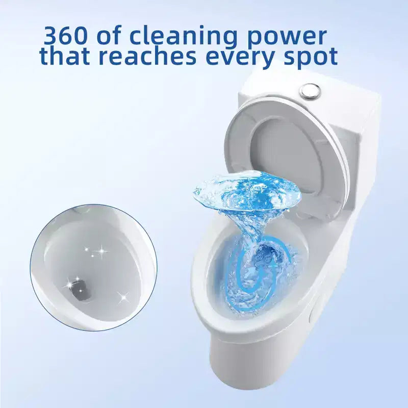 Toilette Commerciale Allongée Double. Hauteur Confort 16 avec Abattant à Fermeture Douce. Blanc