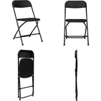 SUGIFT Folding Chairs 10 Pack Plastic Folding Chair for Outdoor Indoor Use 350lb Weight Capacity